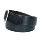 Ledergürtel Blau|Marine 40mm mit Vollschließe in Silber