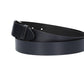 Herren-|Anzugsgürtel 30mm in Marine|Dunkelblau mit Dornschließe in Silber