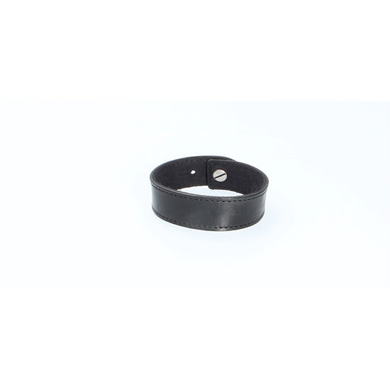Armband Schwarz mit Naht aus Leder - leder-accessoires.com