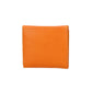 Geldbörse in Orange aus Leder
