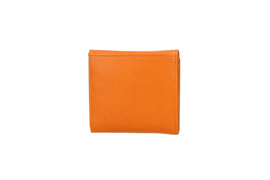 Geldbörse in Orange aus Leder