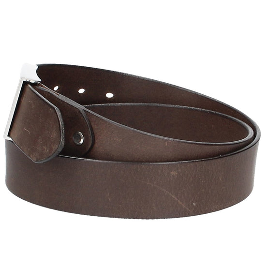 Ledergürtel Braun 40mm mit Koppelschließe - leder-accessoires.com