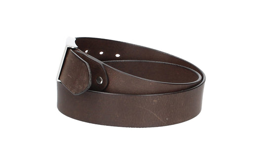 Ledergürtel Braun 40mm mit Koppelschließe