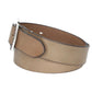 Ledergürtel Sand|Beige 40mm mit Vollschließe in Silber