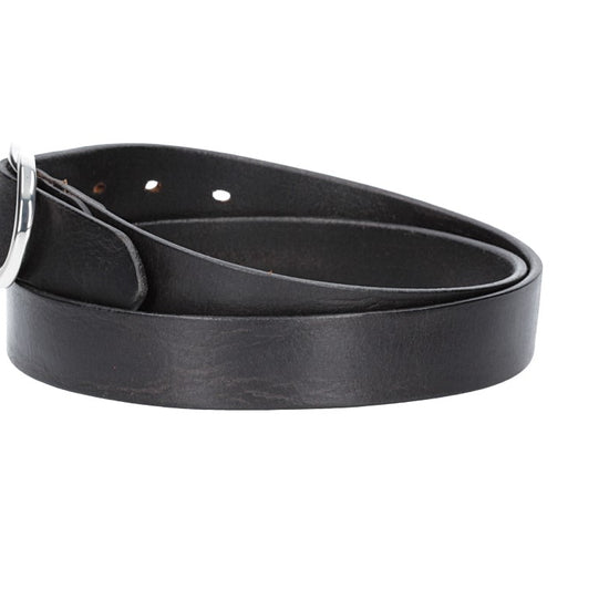 Ledergürtel 30mm in Schwarz mit Schmuckschließe - leder-accessoires.com
