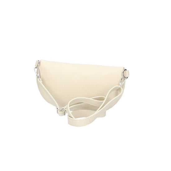 Bodybag|Gürteltasche in Creme|Beige aus Leder - leder-accessoires.com