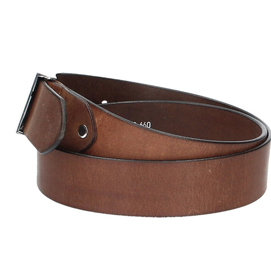 Ledergürtel Cognac 40mm mit Koppelschließe - leder-accessoires.com