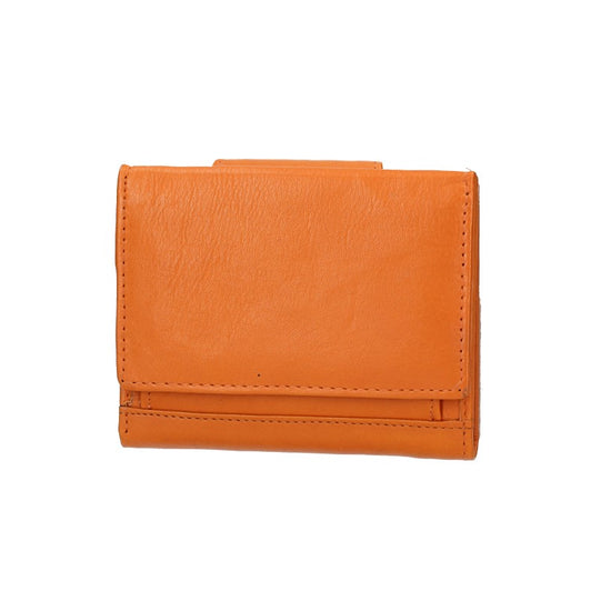 Geldbörse|Wiener Schachtel in Orange aus Leder - leder-accessoires.com