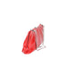 Clutch mit Clipverschluss in Rot aus Leder