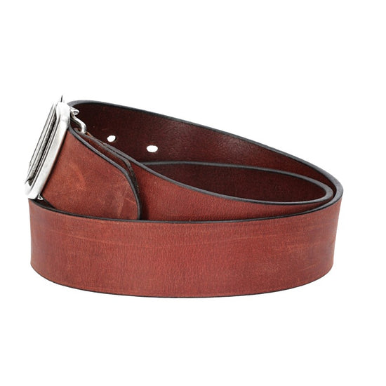 Ledergürtel in Rot 40mm mit Schmuckschließe Koppel - leder-accessoires.com