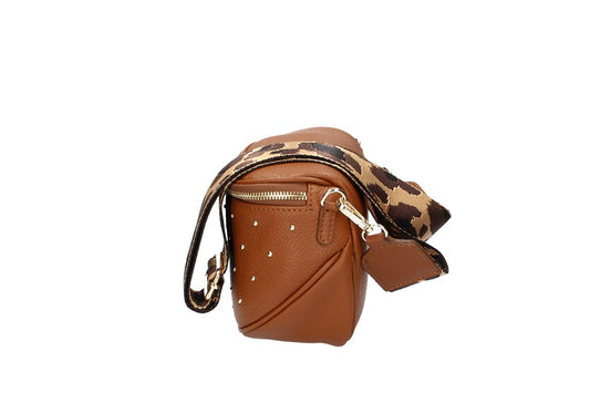 Gürteltasche Alena aus Leder in Cognac - leder-accessoires.com