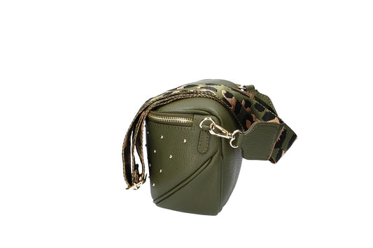 Gürteltasche Alena aus Leder in Oliv|Khaki - leder-accessoires.com