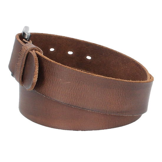 Ledergürtel Braun 40mm mit Dornschließe in Schwarz - leder-accessoires.com