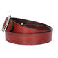 Ledergürtel in Rot 40mm mit Schmuck-Vollschließe