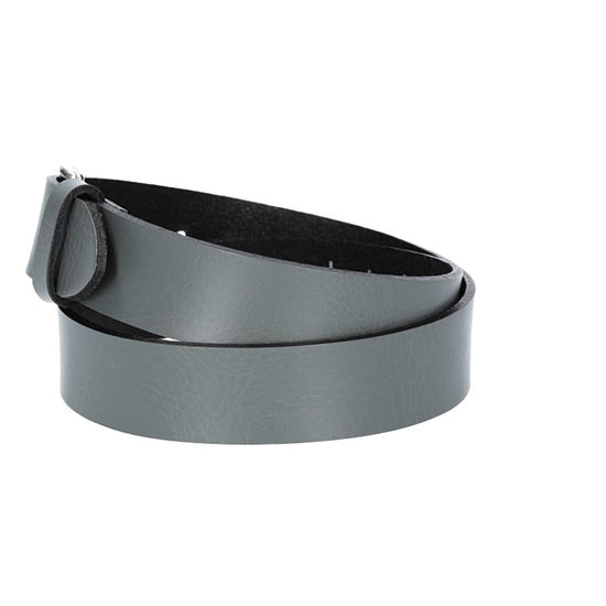 Ledergürtel Kids 25mm in Grau mit Schließe in Silber - leder-accessoires.com