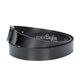 Ledergürtel 30mm in Schwarz mit Dornschließe in Silber
