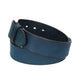 Ledergürtel Blau|Marine 40mm mit Dornschließe in Silber