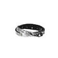 Armband zweifach Silber mit Sternennieten aus Leder