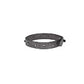 Armband mit Swarovski in Grau|Taupe aus Leder