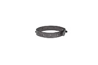 Armband mit Swarovski in Grau|Taupe aus Leder