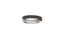 Armband Silber|Metallic mit Sternen aus Leder - leder-accessoires.com
