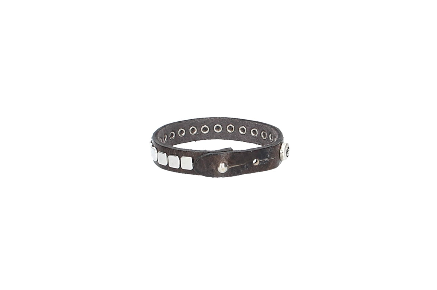 Armband Braun mit Nieten aus Leder
