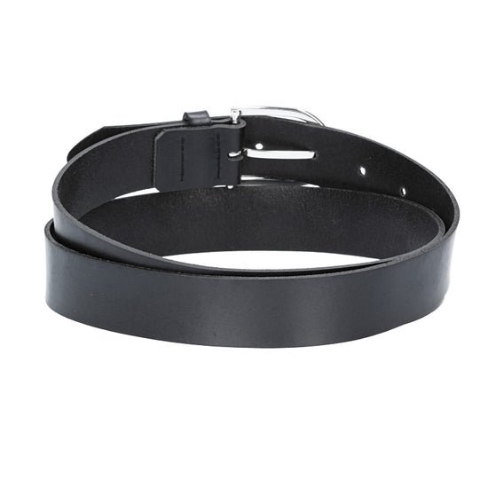 Ledergürtel 30mm in Schwarz mit Dornschließe in Silber - leder-accessoires.com