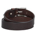 Ledergürtel Überlänge Braun 40mm mit glänzender Rollschließe
