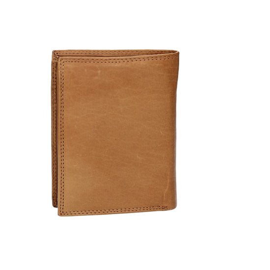 Geldbörse Hochformat in Cognac aus Leder - leder-accessoires.com