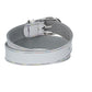 Ledergürtel Kids 25mm in Weiss mit Multicolornaht und Dornschließe in Silber