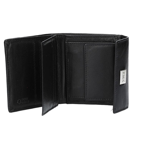 Geldbörse in Schwarz aus Leder - leder-accessoires.com