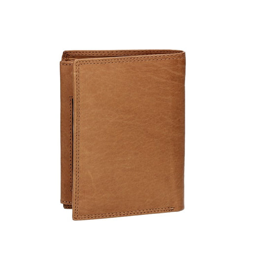 Geldbörse Hochformat mit Riegel in Cognac aus Leder - leder-accessoires.com