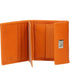 Geldbörse in Orange aus Leder