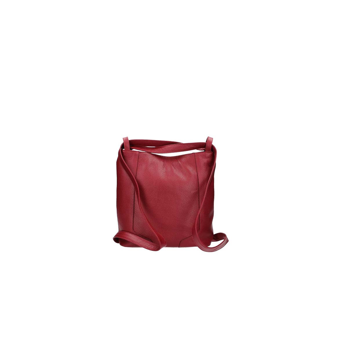 Umhängetasche|Rucksack in Rot aus Leder