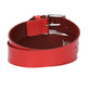 Ledergürtel Kids 30mm in Rot mit Dornschließe in Silber