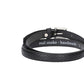 Schlangenledergürtel 20mm in Schwarz  und Dornschließe