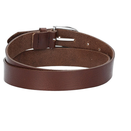 Ledergürtel 30mm in Braun mit Dornschließe in Silber - leder-accessoires.com