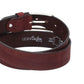 Ledergürtel Rot|Bordeaux 40mm mit Dornschließe in Silber