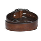 Ledergürtel in Cognac 40mm mit Schmuck-Vollschließe