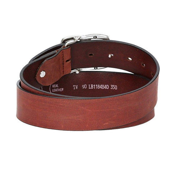 Ledergürtel in Rot 40mm mit Schmuckschließe Koppel - leder-accessoires.com