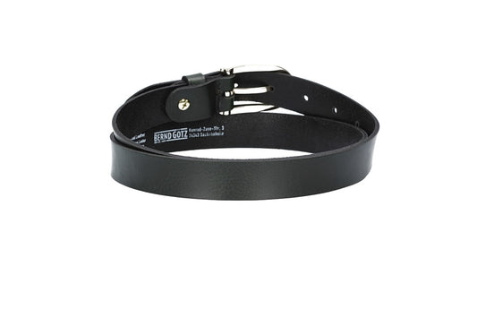 Damengürtel 25mm in Dunkelbraun mit Dornschließe in Lightgold - leder-accessoires.com