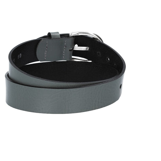 Ledergürtel Kids 25mm in Grau mit Schließe in Silber - leder-accessoires.com