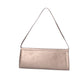 Clutch mit Überschlag in Altsilber aus Leder