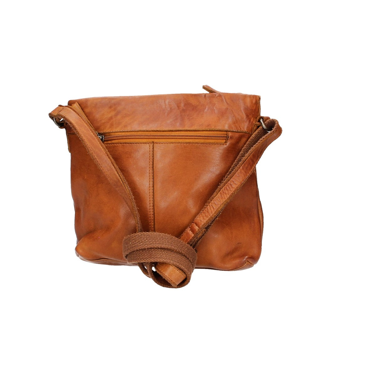Schultertasche in Gelb mit Vortasche