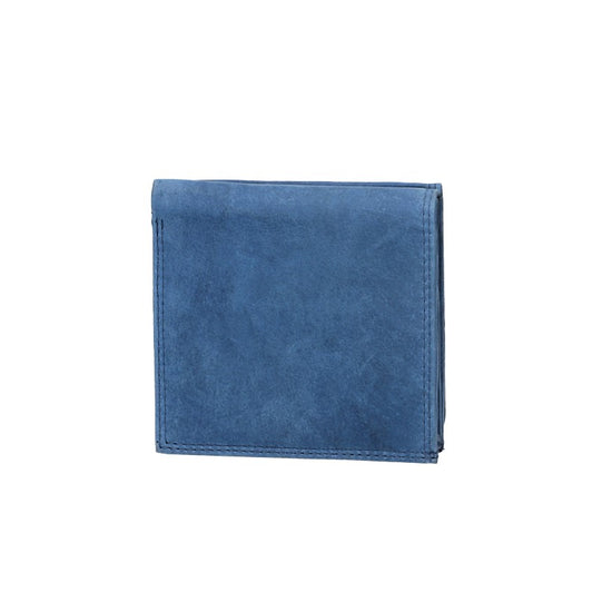 Geldbörse Wiener Schachtel in Blau|Navy aus Leder - leder-accessoires.com