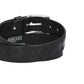 Jeansgürtel 40mm in Schwarz mit Rautenprägung und Dornschließe
