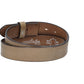 Lederriemen | Gürtelrohling Glanz 35mm in Natur| Beige mit Schlaufe und Kapplochteil