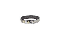 Armband Silber|Metallic mit Sternen aus Leder - leder-accessoires.com