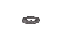 Armband mit Swarovski in Grau|Taupe aus Leder - leder-accessoires.com