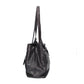 Schultertasche in Schwarz aus Leder